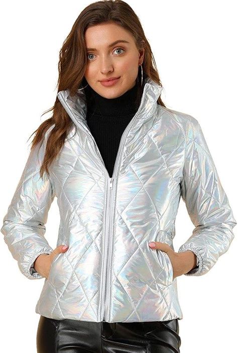 cooling fabric metallic jacket online|Metallic Women's Coats and Jackets .